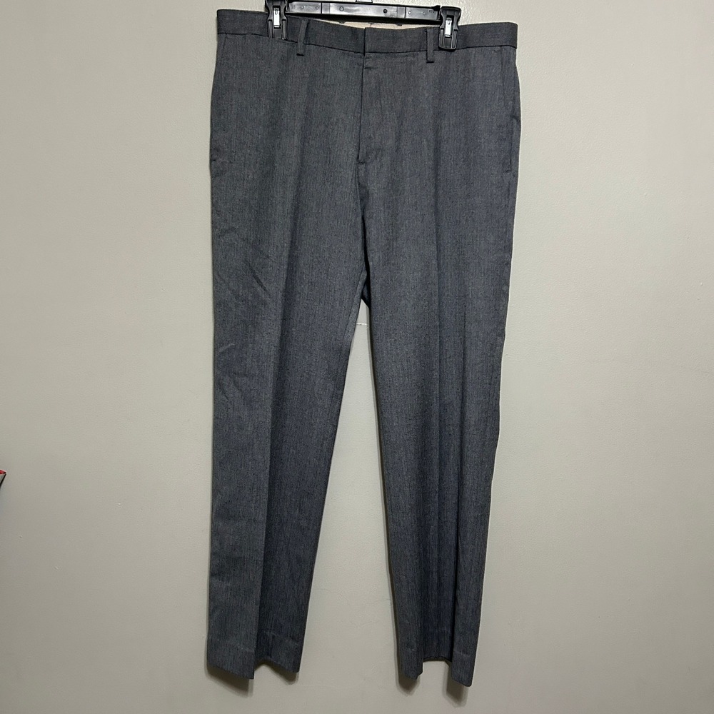 Banana Republic Dress Pants Mens 36X30 Gray Wool Tailored Slim Fit Quiet Luxury